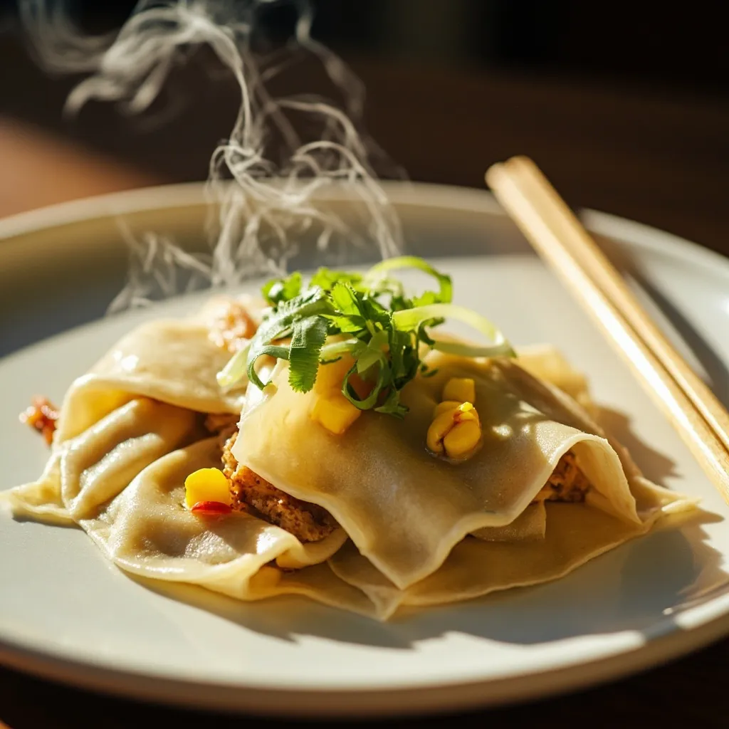 A4 - Raviolis Poulet et maïs (Grand, 15 pièces)