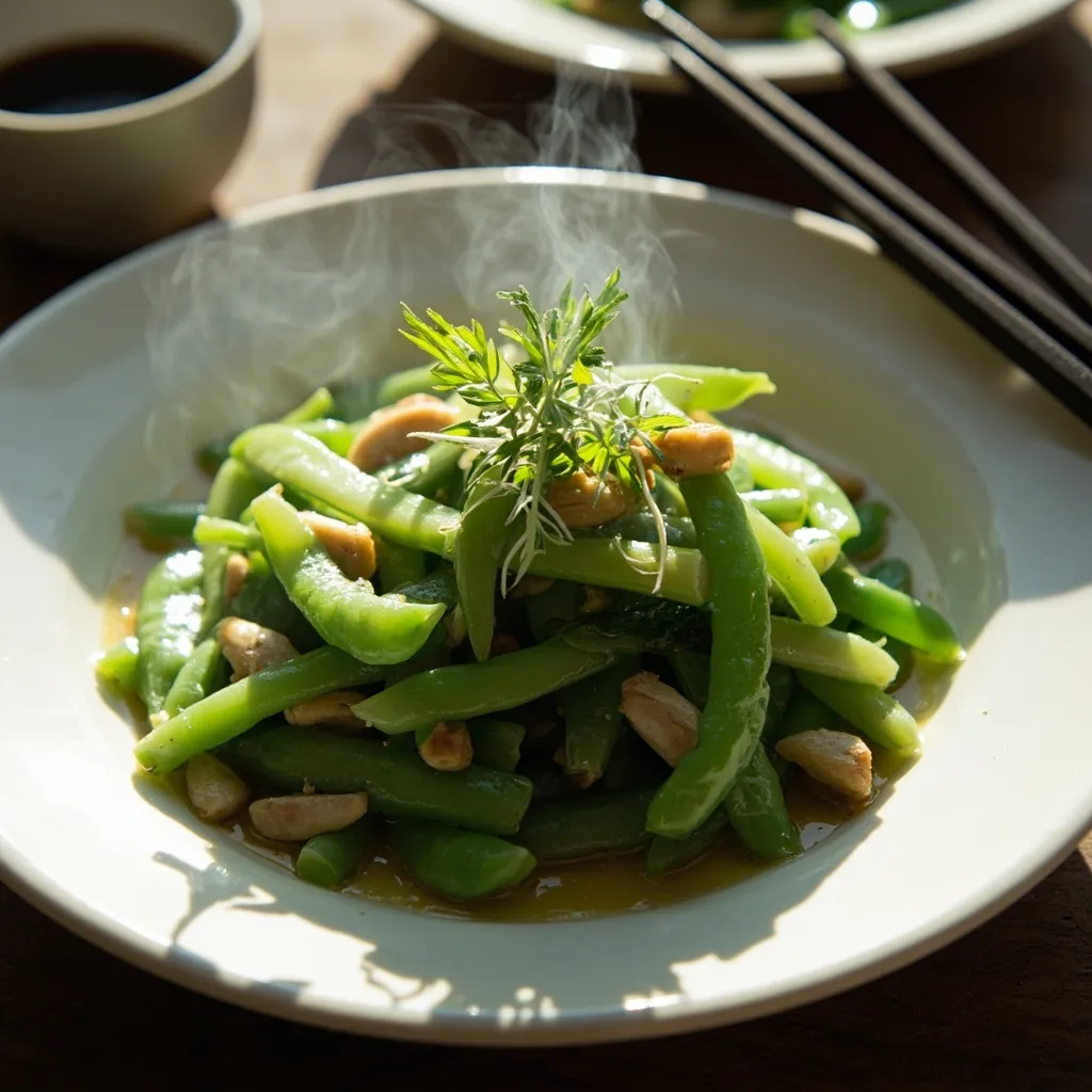 P10 - Pois mange-tout sautés (Stir-fried Snow Peas)