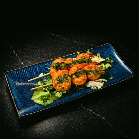 402 - Brochettes de crevettes