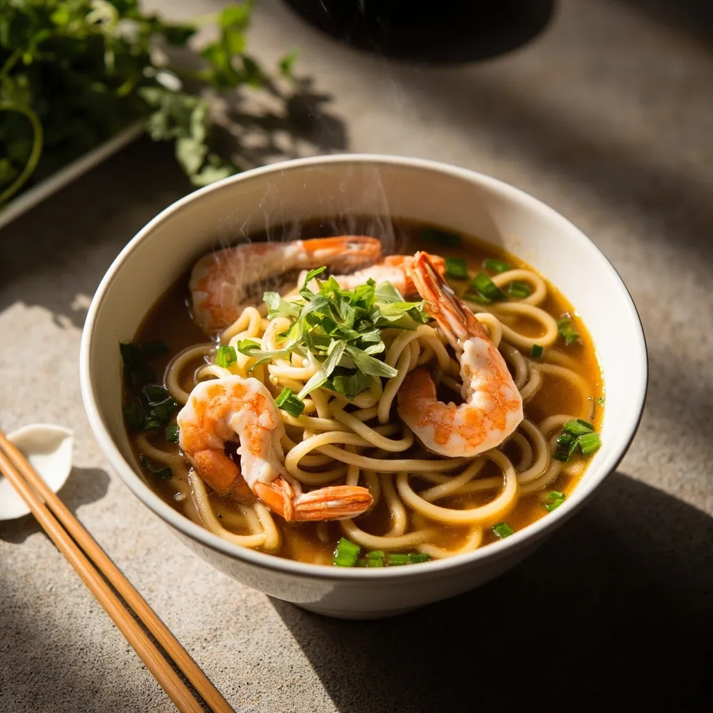 S4 - Soupe de nouilles aux crevettes