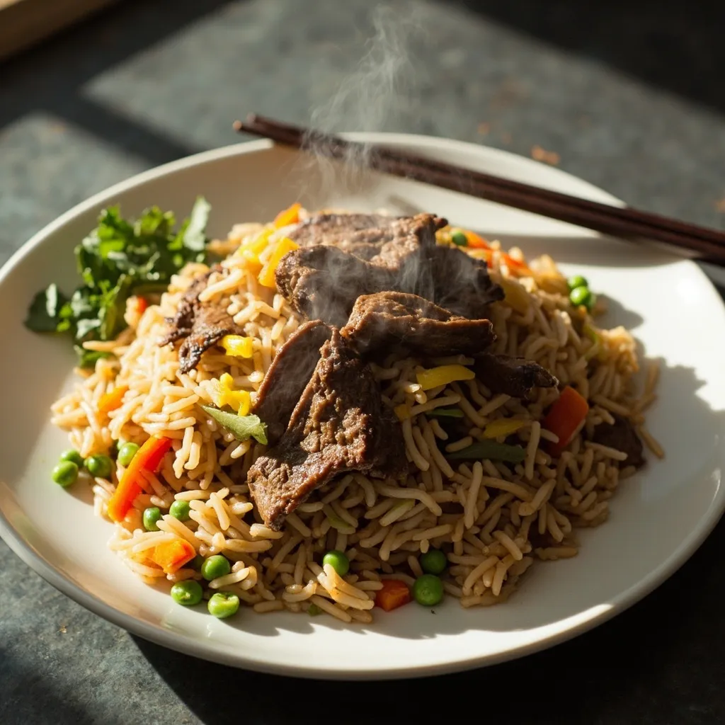 R3 - Riz sauté au bœuf (Beef fried rice)