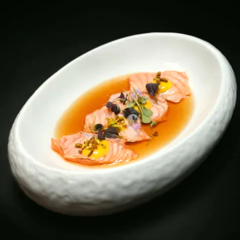 c82 - Carpaccio saumon flambé