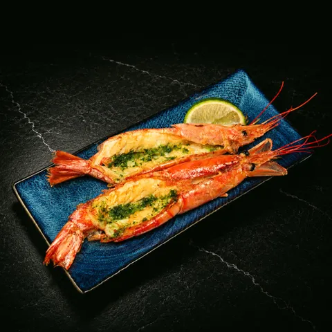 407 - Grosses crevettes à la plancha