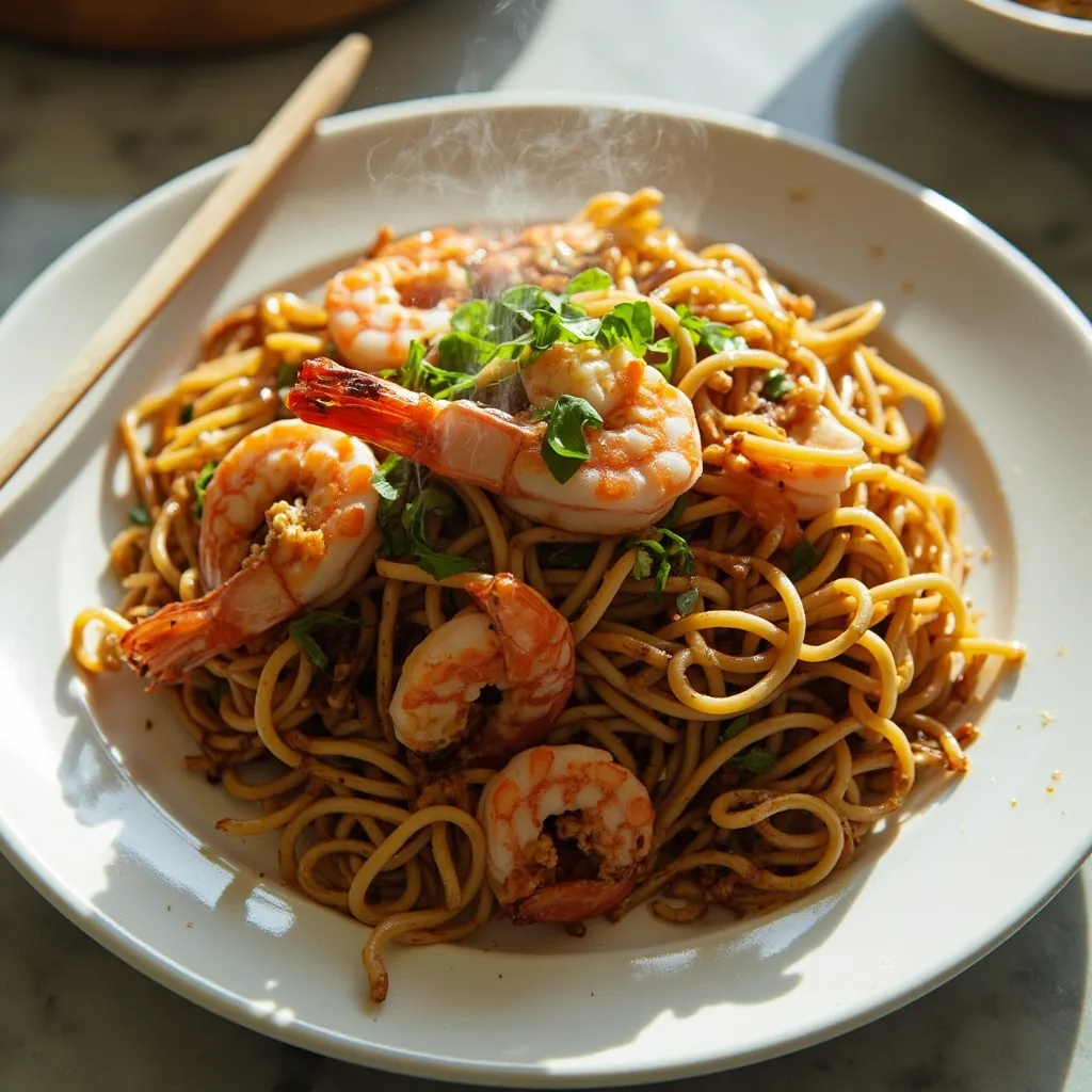 N4 - Nouilles sautées aux crevettes