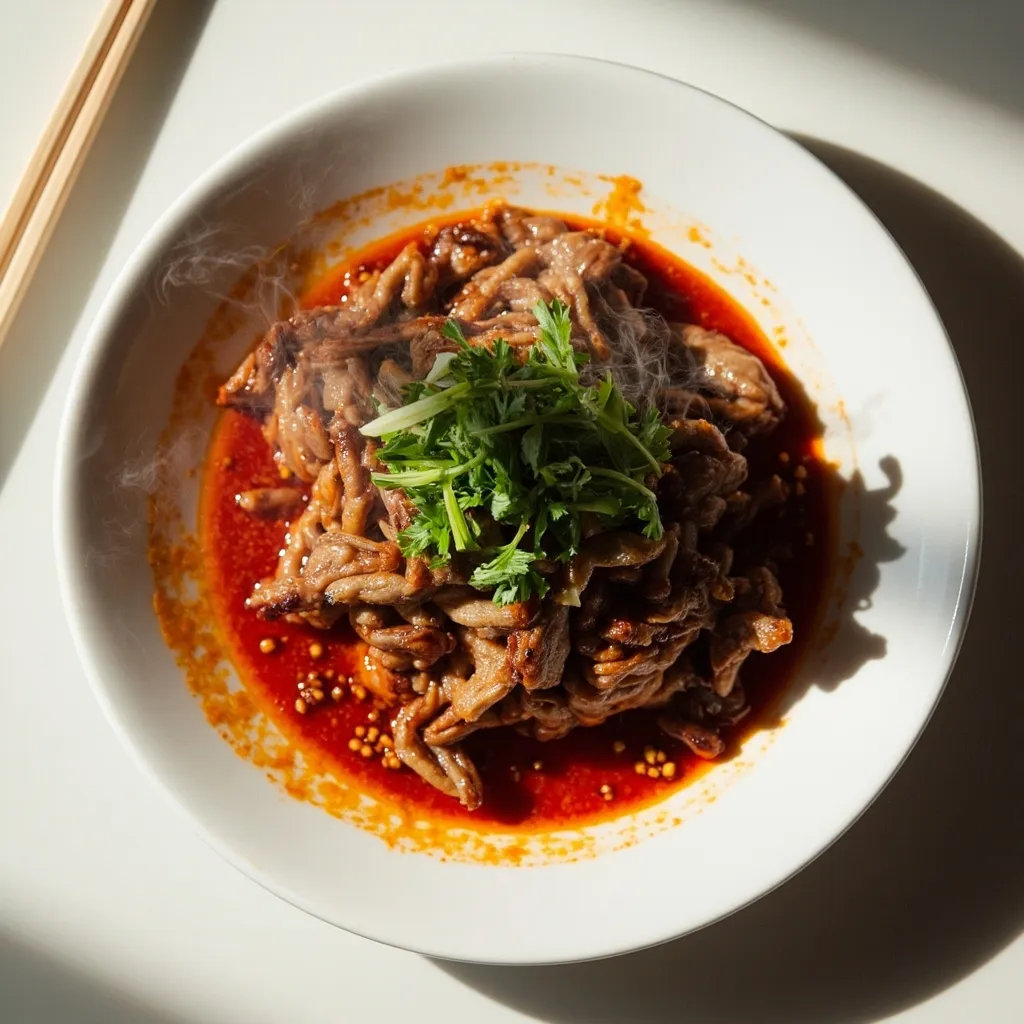 P4 - Émincé de porc épicé (Spicy minced pork)
